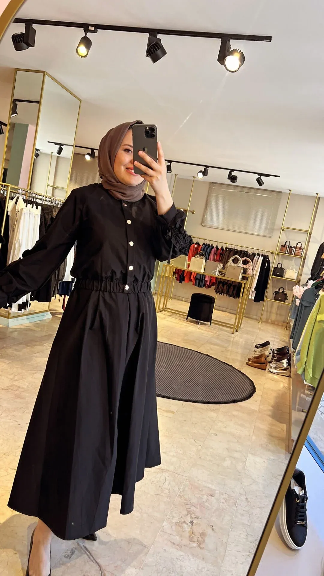 Poplin Ceketli Bayan Elbise
