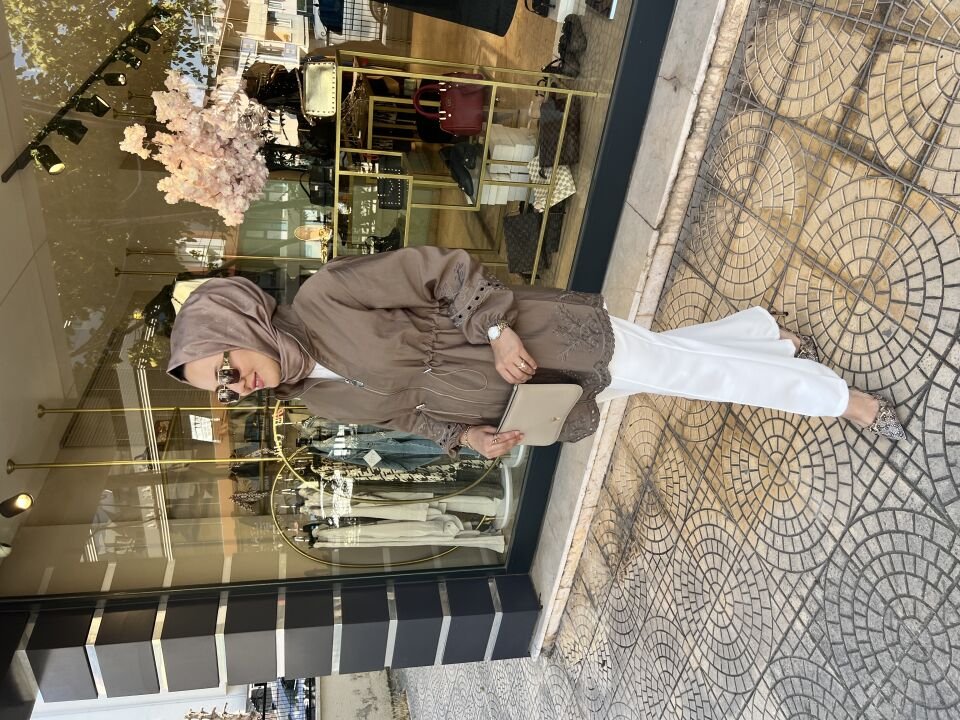 Nakış İşlemeli Bayan Dış Kap