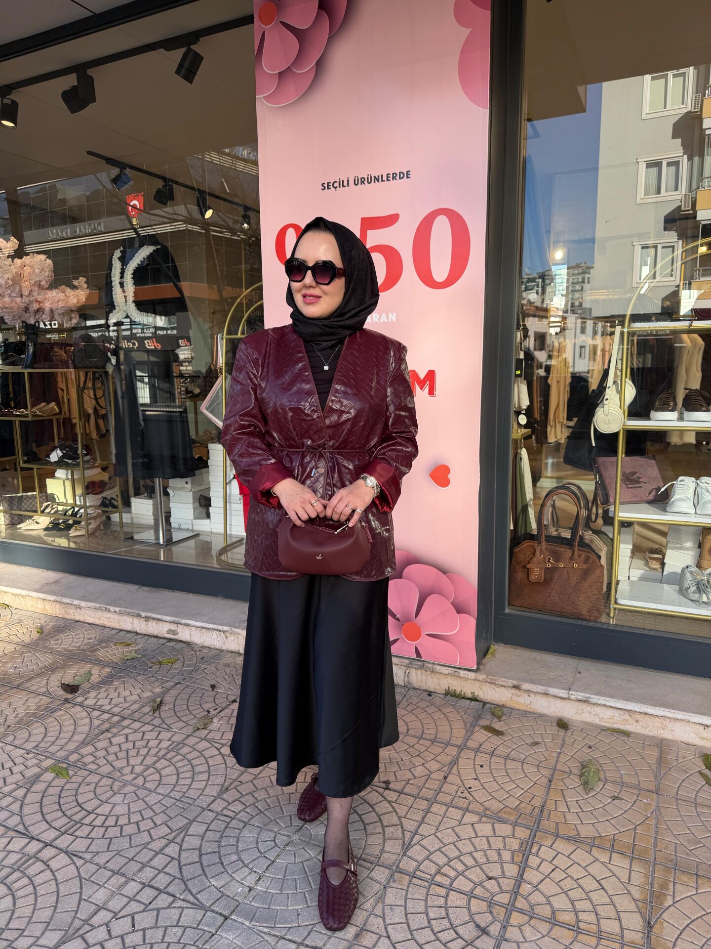 Balıksırtı Örgü Deri Ceket