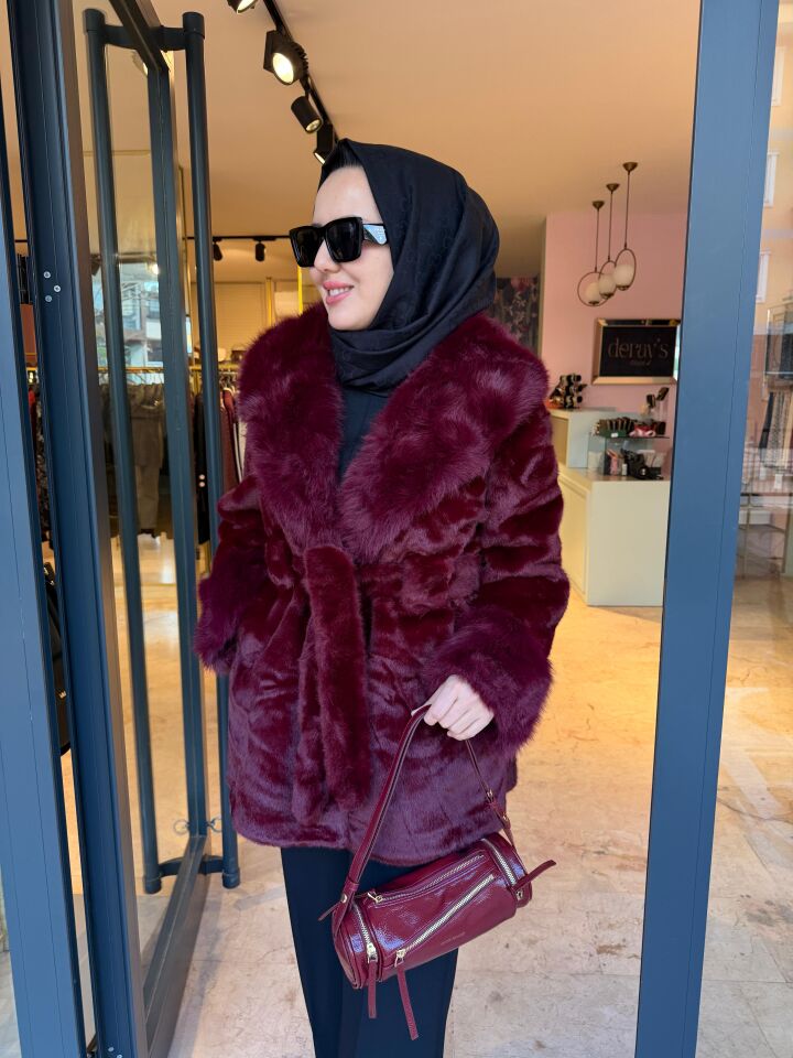 Bordo Kürk Kaban