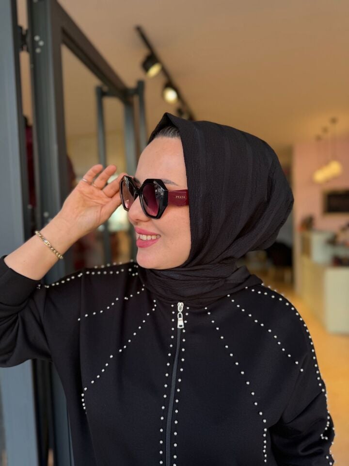 Zımba Detaylı Siyah Oysho Takım