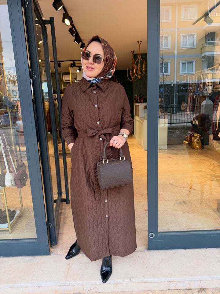 Tam Boy Kapitone Kap Kahverengi